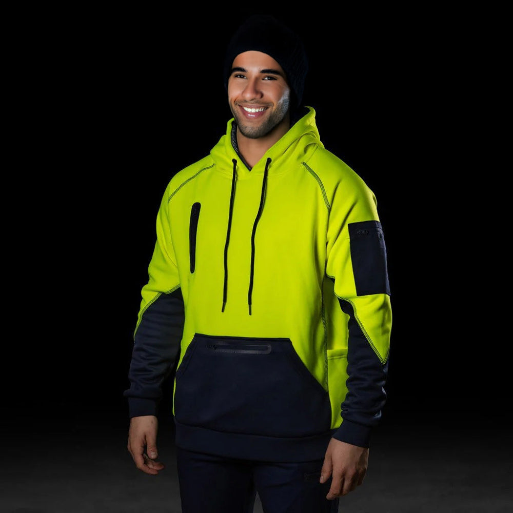 Rain Defend Adjustable Waterproof Hoodie Yellow
