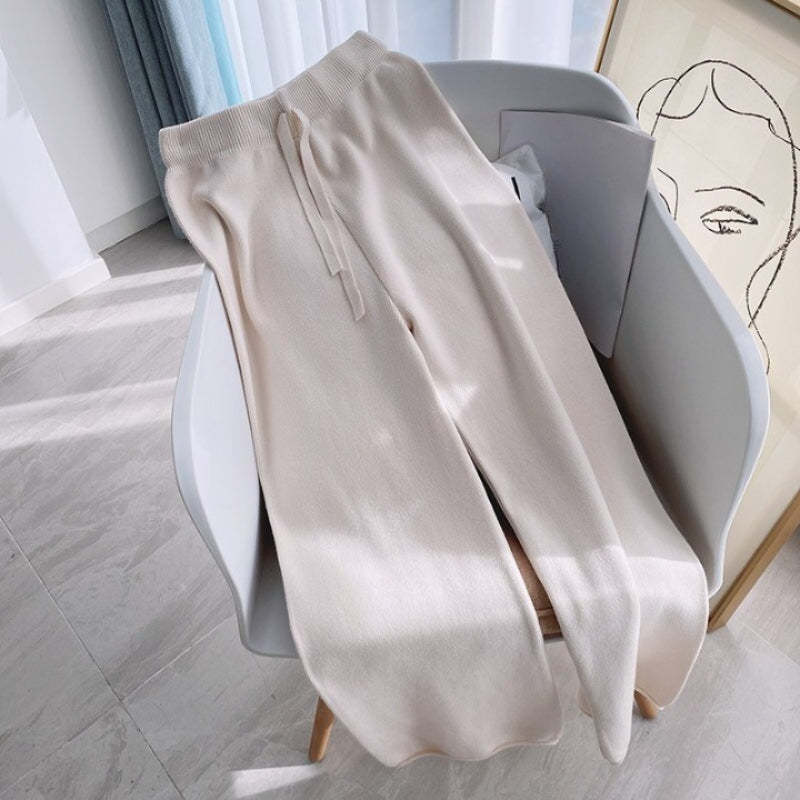 Casual Woolen Full Length Pants For Women-Soco Hoodie