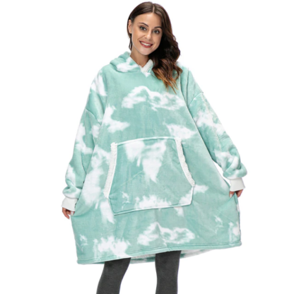 The Sweatshirt Tie Dye Blanket Hoodie-Soco Hoodie
