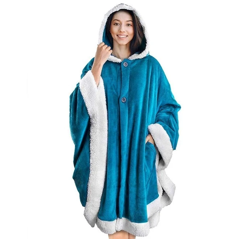 The Festive and Fun Fleece Oversized Blanket Hoodie-Soco Hoodie