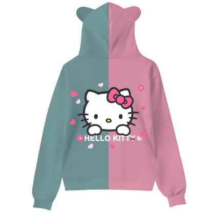 Cartoon Character Hooded Long Sleeve Hoodie For Womens