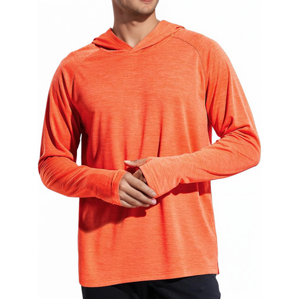 Mens UPF 50 Plus Sun Protection Long Sleeve Hoodie