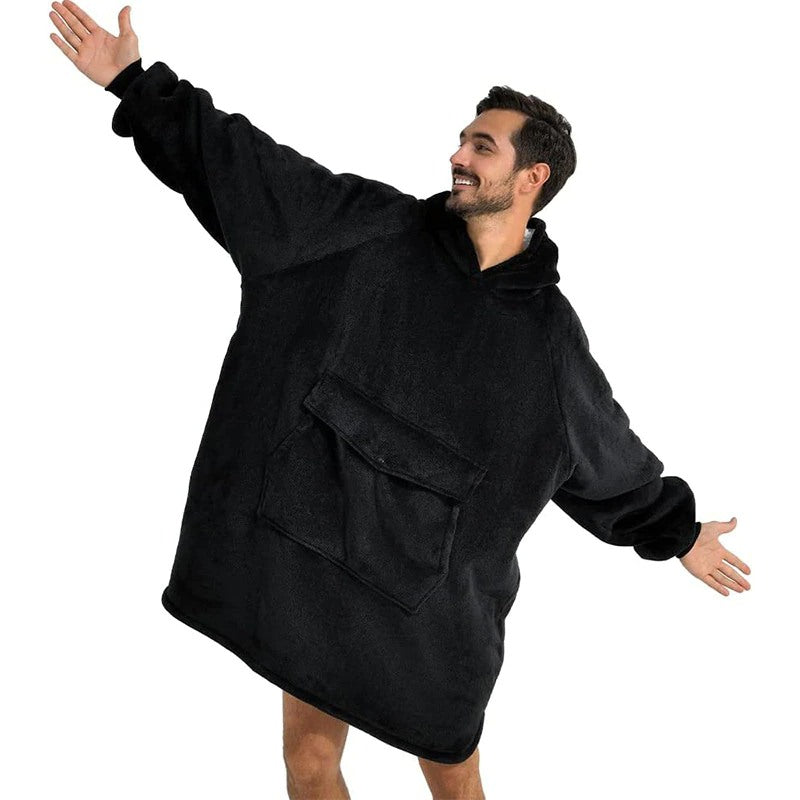 Winter Plush Sherpa Giant Oversized Hoodie Robe-Soco Hoodie