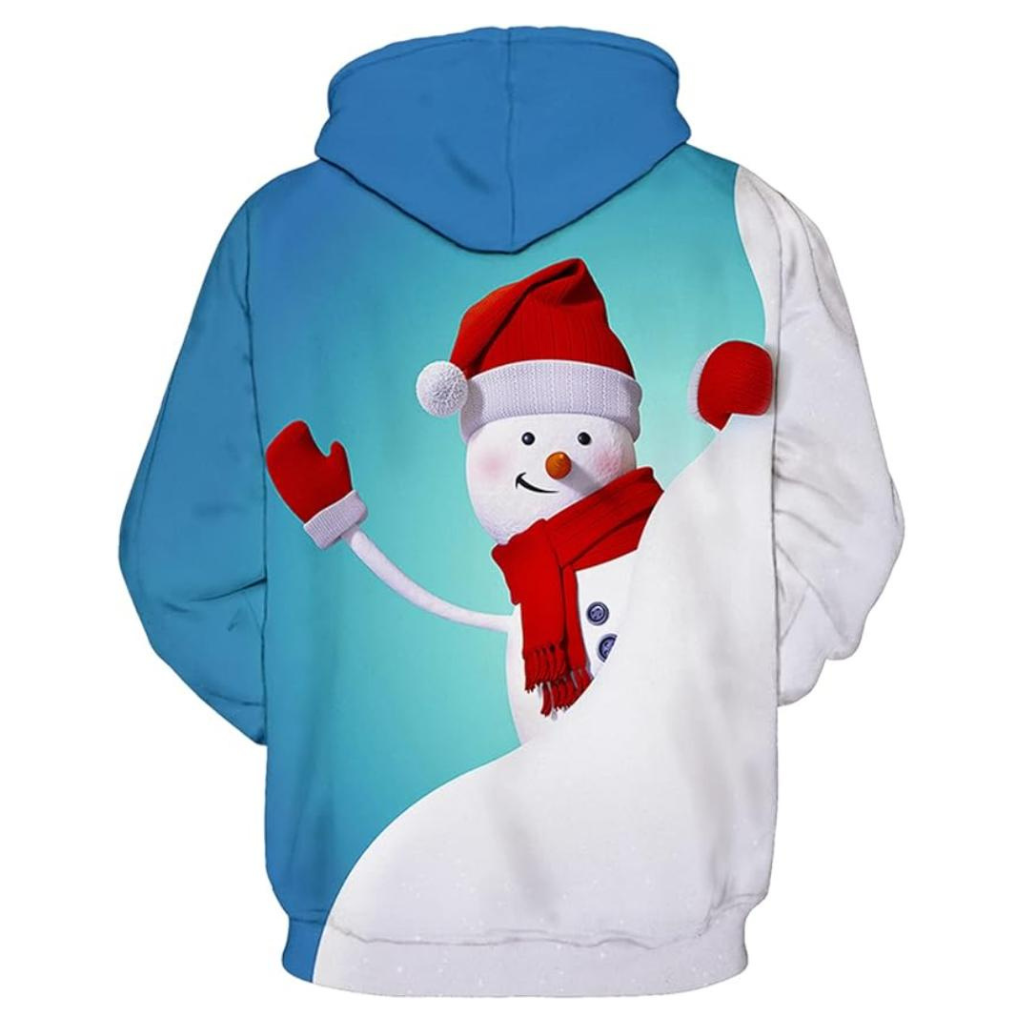 Christmas All Over Print 3D Pullover Hoodie With Pocket