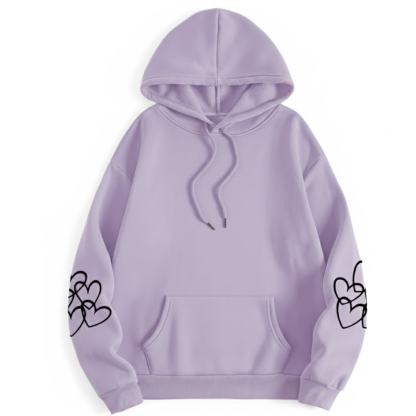 Oversized Highland Cow Print Hoodie For Women