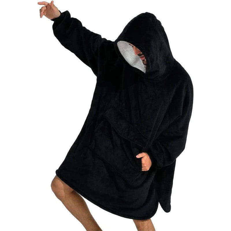 Winter Plush Sherpa Giant Oversized Hoodie Robe-Soco Hoodie