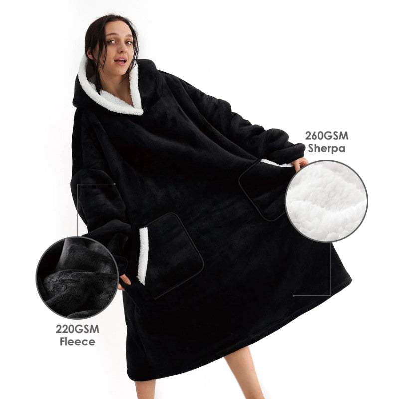 Winter Oversized Fleece Hoodies Blanket-Soco Hoodie