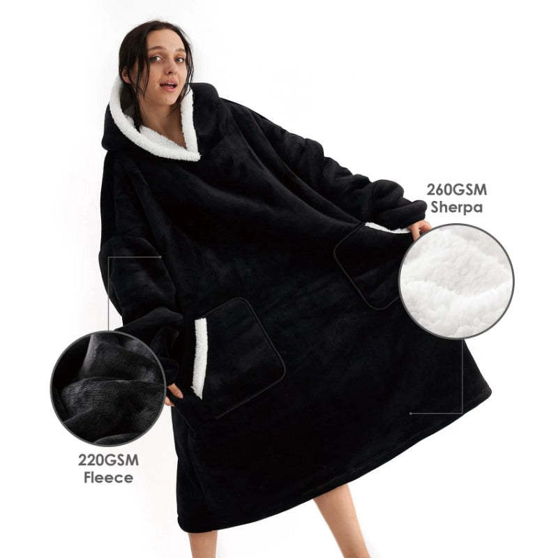 Winter Oversized Fleece Hoodies Blanket-Soco Hoodie