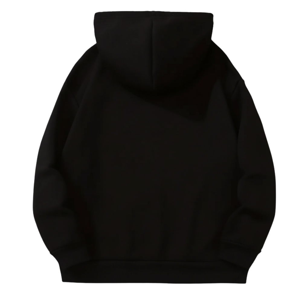 Seasonal Floral Print Kangaroo Pocket Hoodie