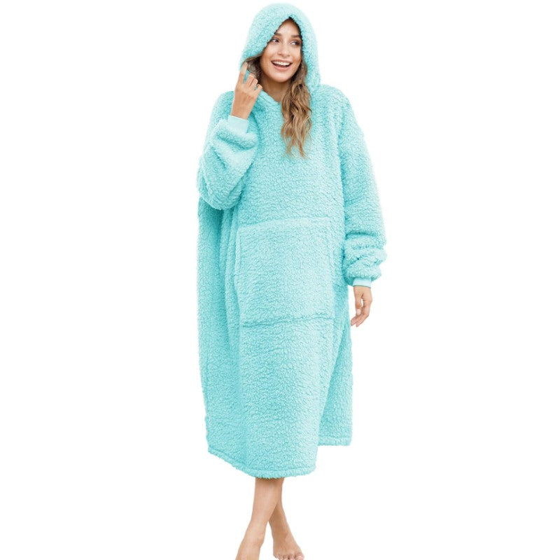 Long Warm Sherpa Fleece Sweatshirts Hoodie-Soco Hoodie