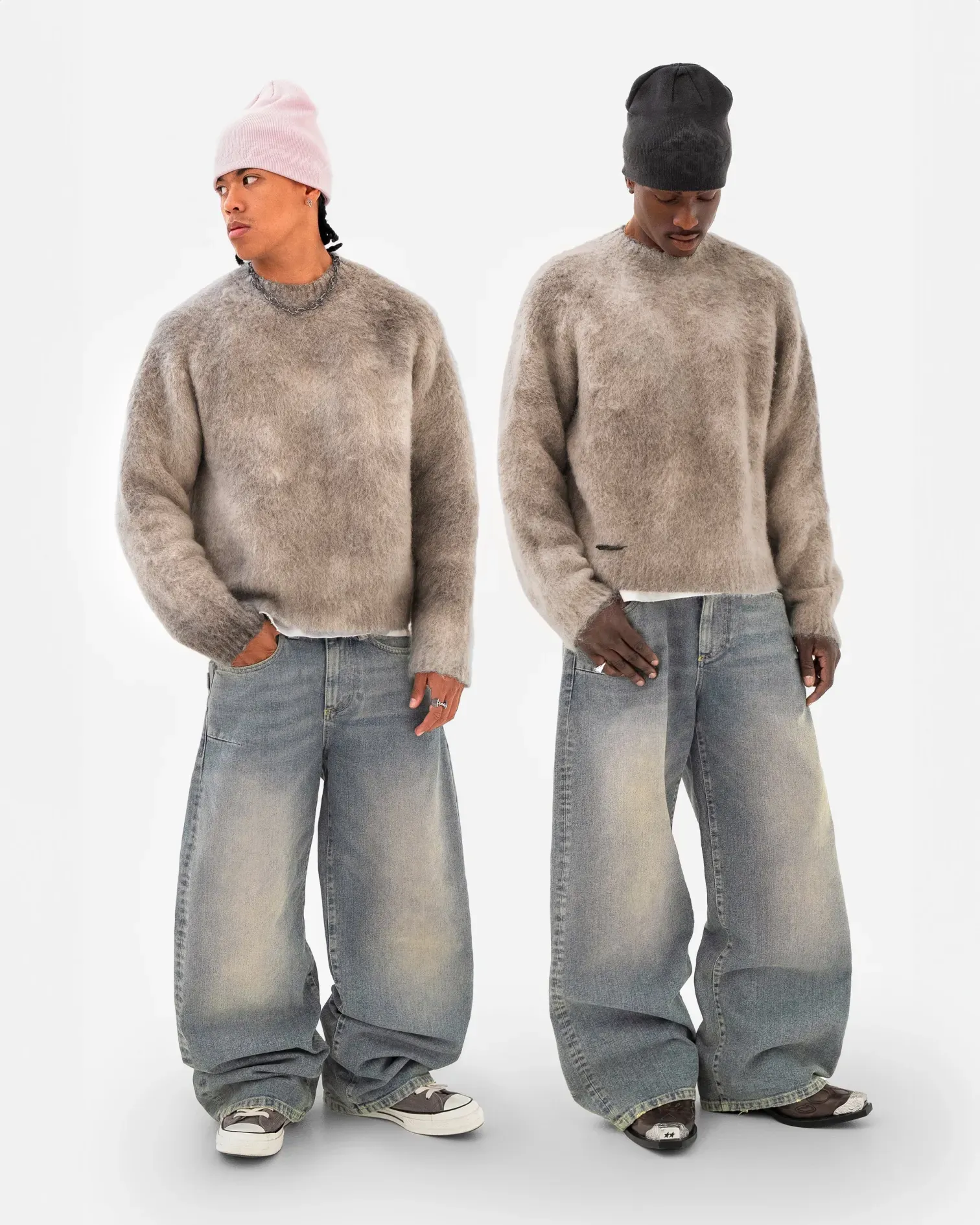 Nuvola Mohair Knit Sweatshirt 