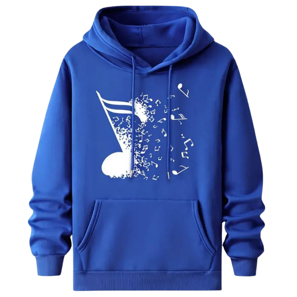 Music Note Trendy Pattern Hoodie