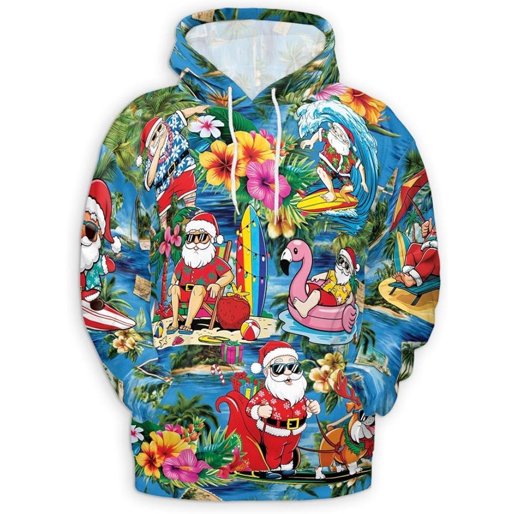 Christmas Santa Claus All Over Print Hoodie