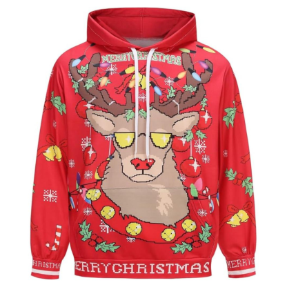 Christmas All Over Print 3D Pullover Hoodie With Pocket