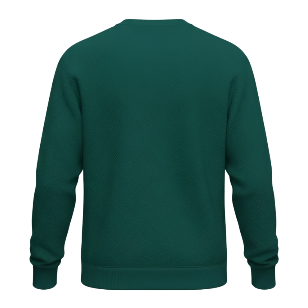 Geometric Pattern Crewneck Men Sweatshirt