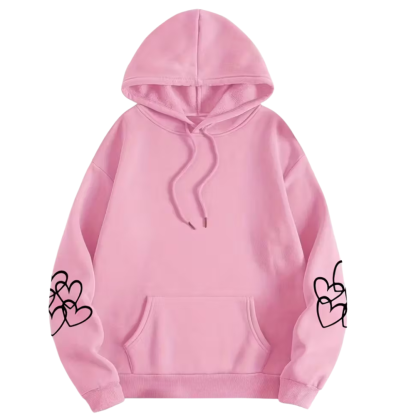 Oversized Highland Cow Print Hoodie For Women