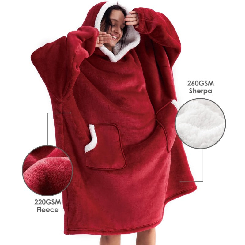 Winter Oversized Fleece Hoodies Blanket-Soco Hoodie