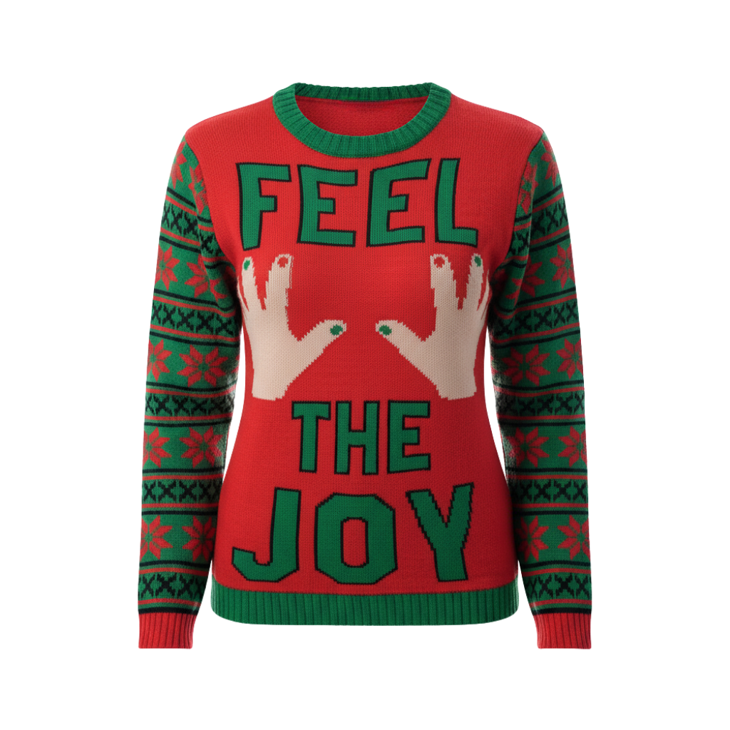 Ugly Christmas Sweater For Women With Festive Winter Design