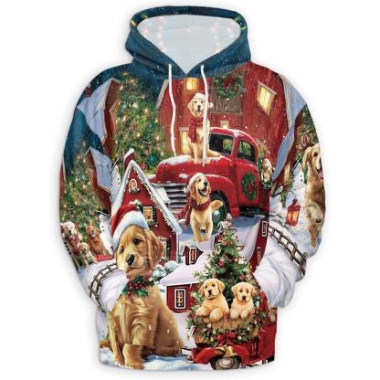 Christmas Santa Claus All Over Print Hoodie