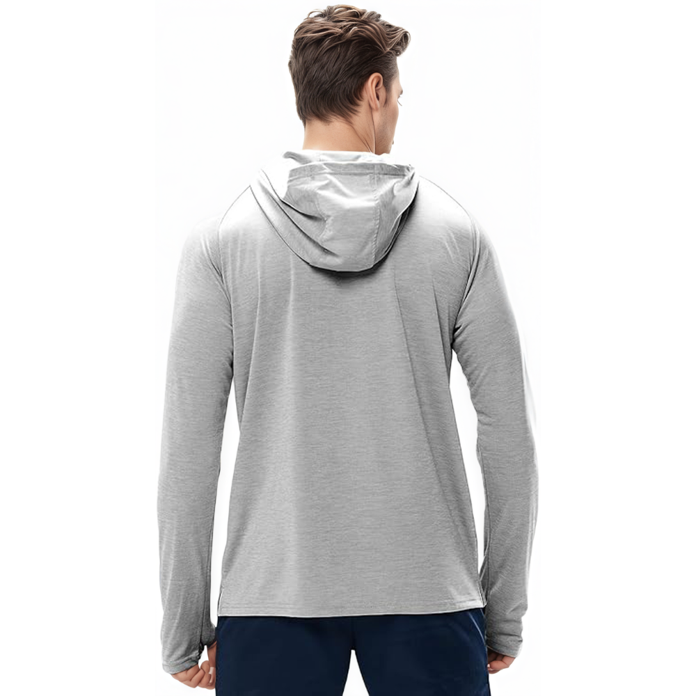 Mens UPF 50 Plus Sun Protection Long Sleeve Hoodie