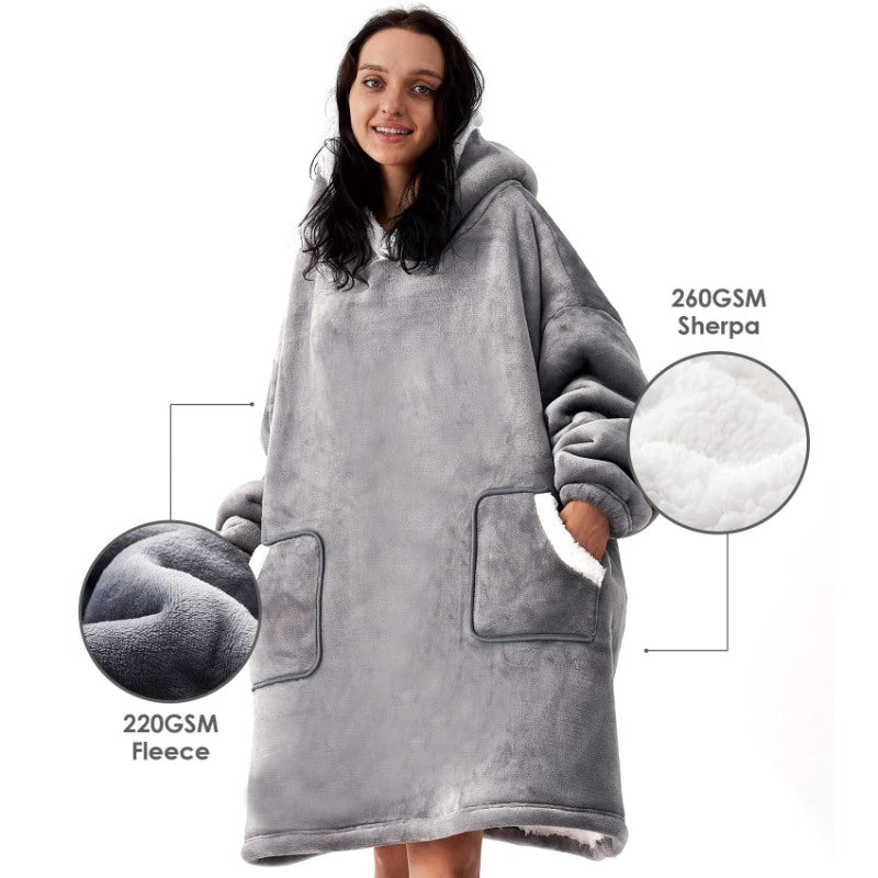 Winter Oversized Fleece Hoodies Blanket-Soco Hoodie