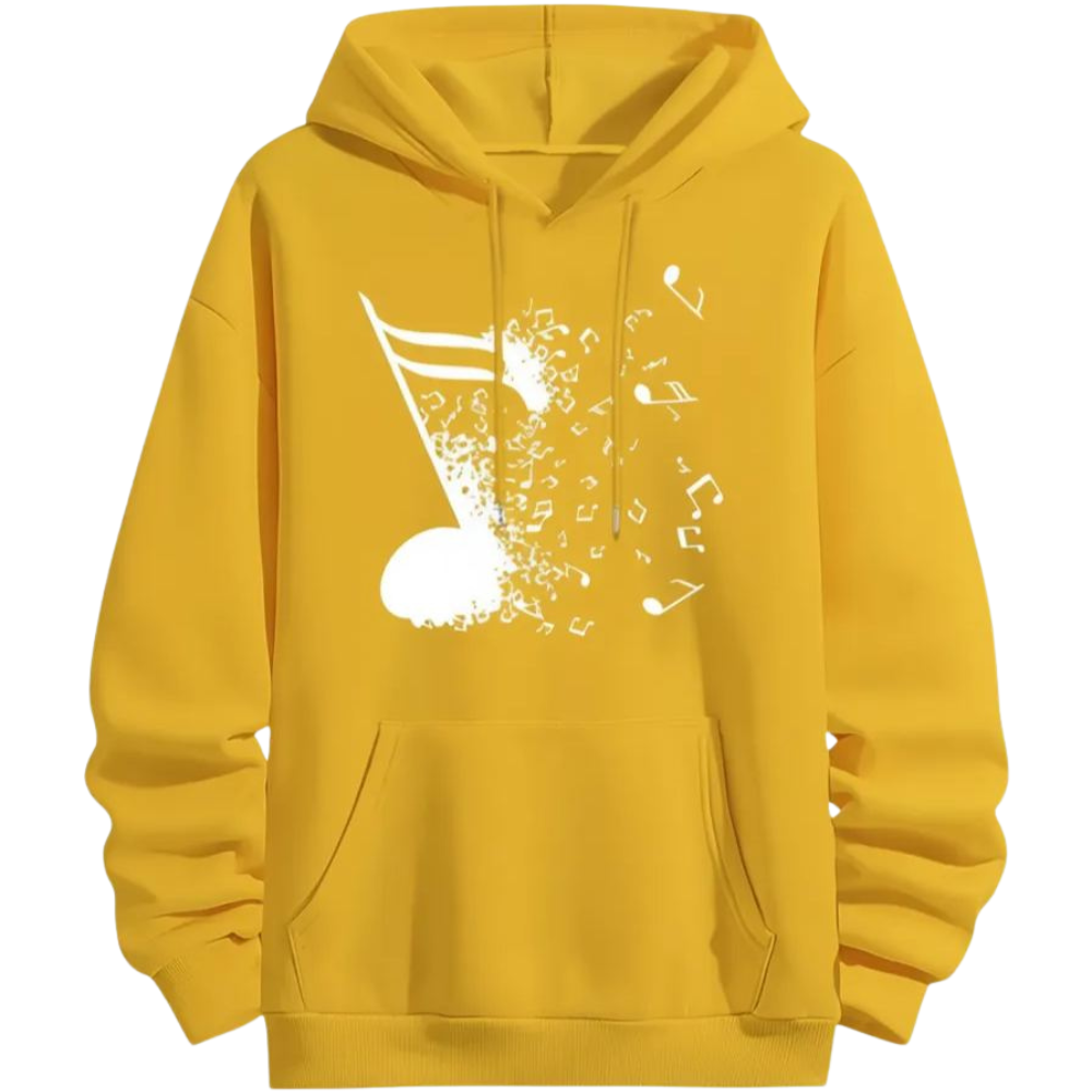 Music Note Trendy Pattern Hoodie