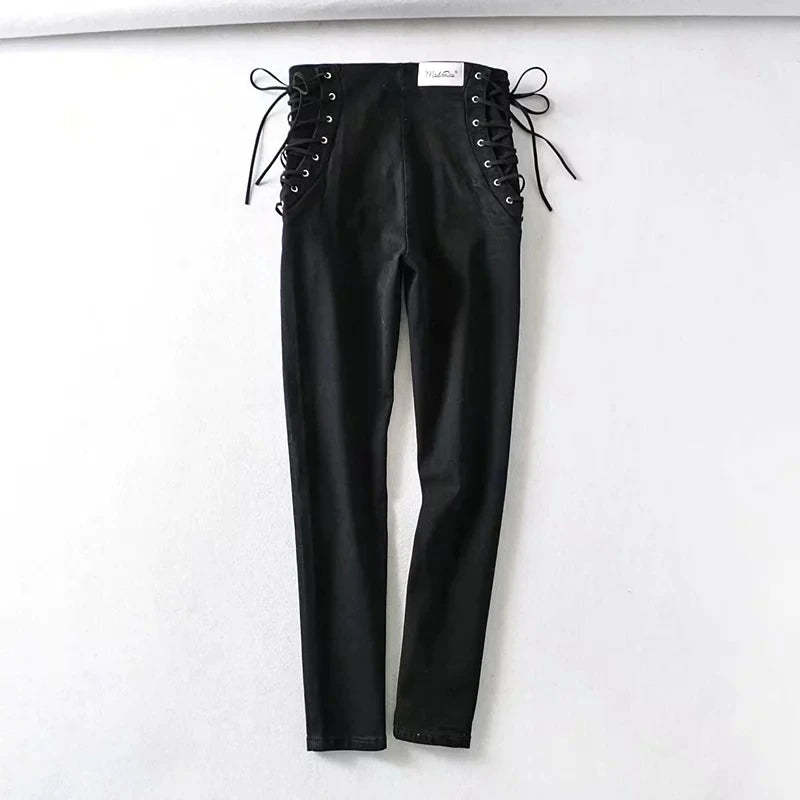 High Waist Slim Pencil Denim Pant-Soco Hoodie