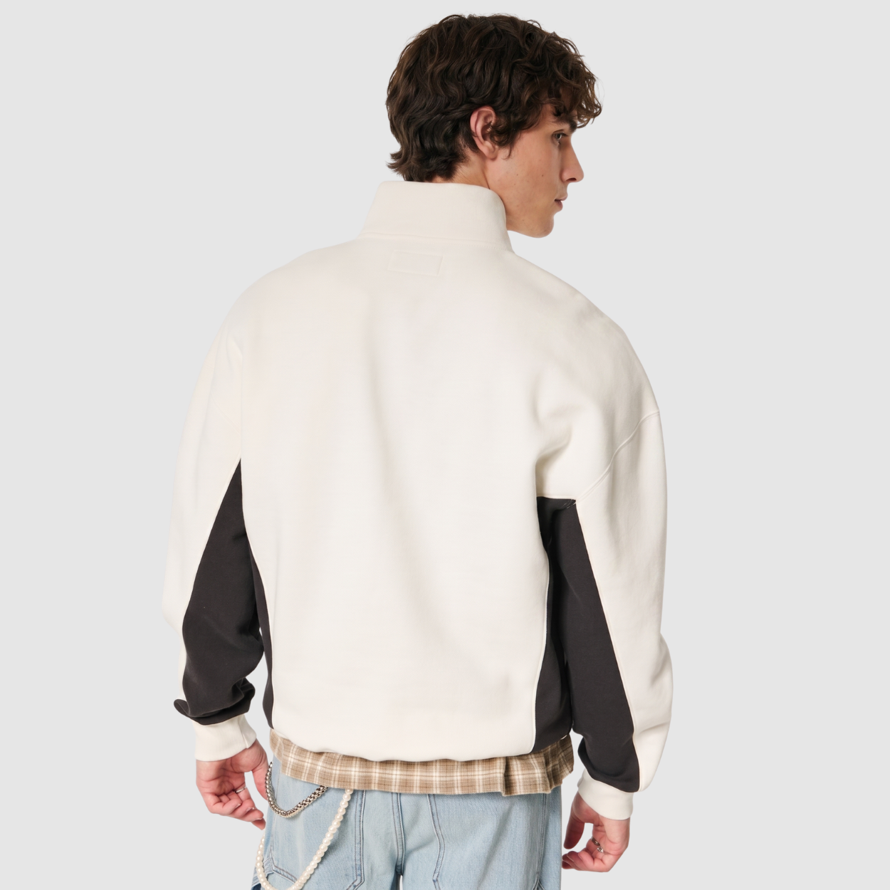 Graphic Quarter Zip Fleece Casual Sweatshirt And Hoodie