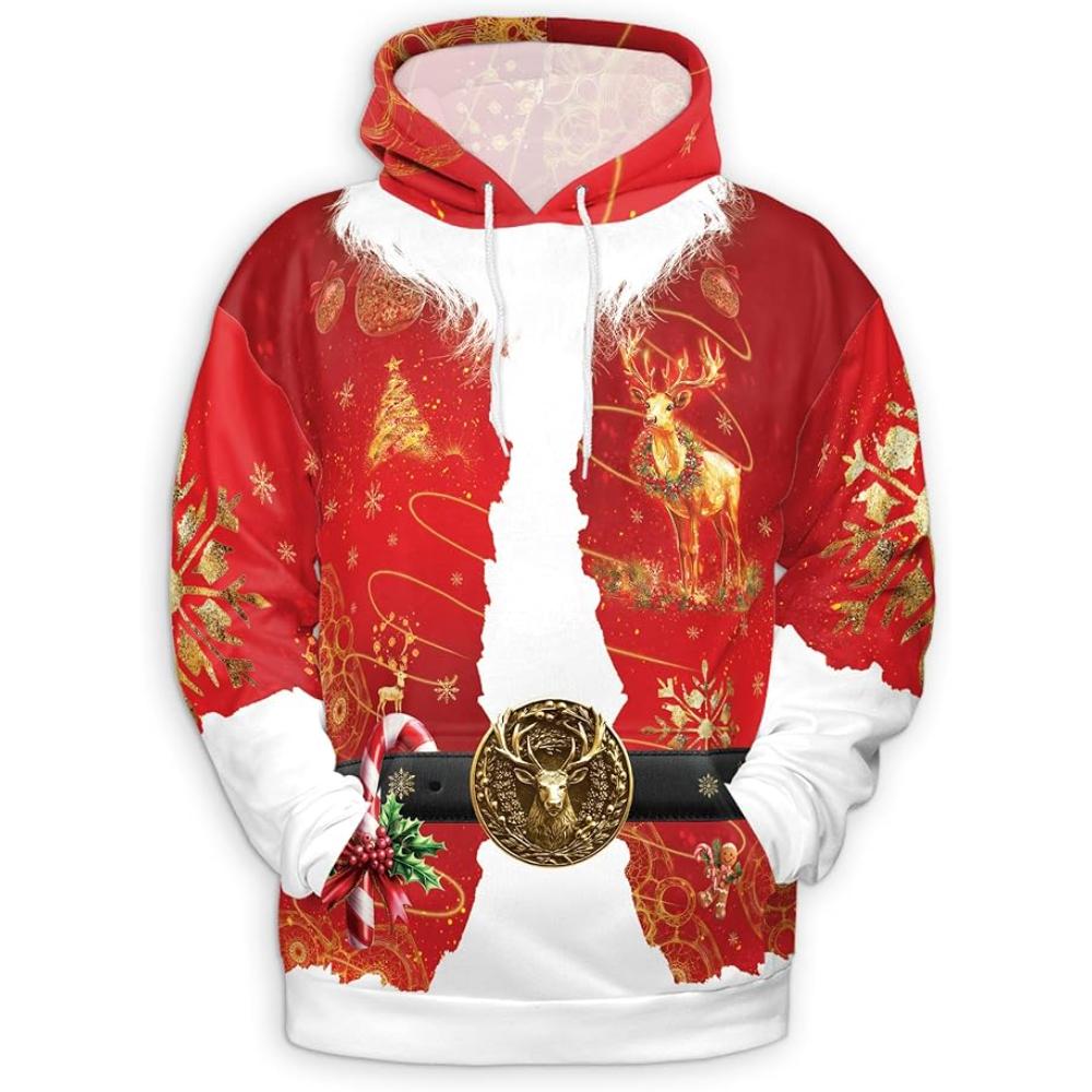 Christmas Santa Claus All Over Print Hoodie