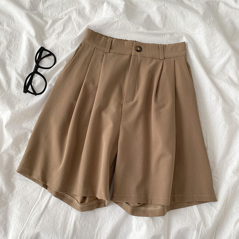 Korean Casual High Waist Loose Shorts-Soco Hoodie