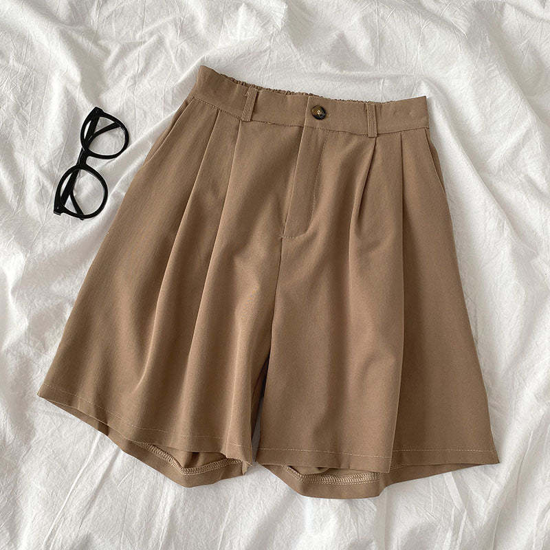 Korean Casual High Waist Loose Shorts-Soco Hoodie