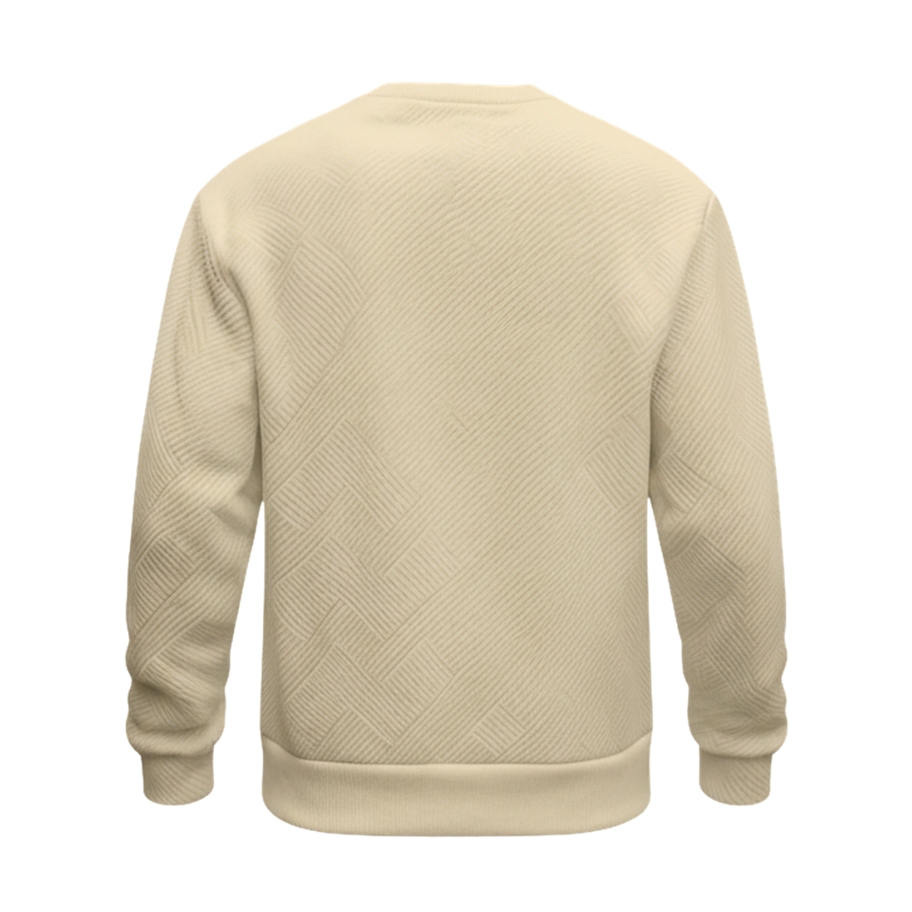 Geometric Pattern Crewneck Men Sweatshirt