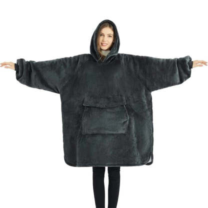 Winter Plush Sherpa Giant Oversized Hoodie Robe-Soco Hoodie