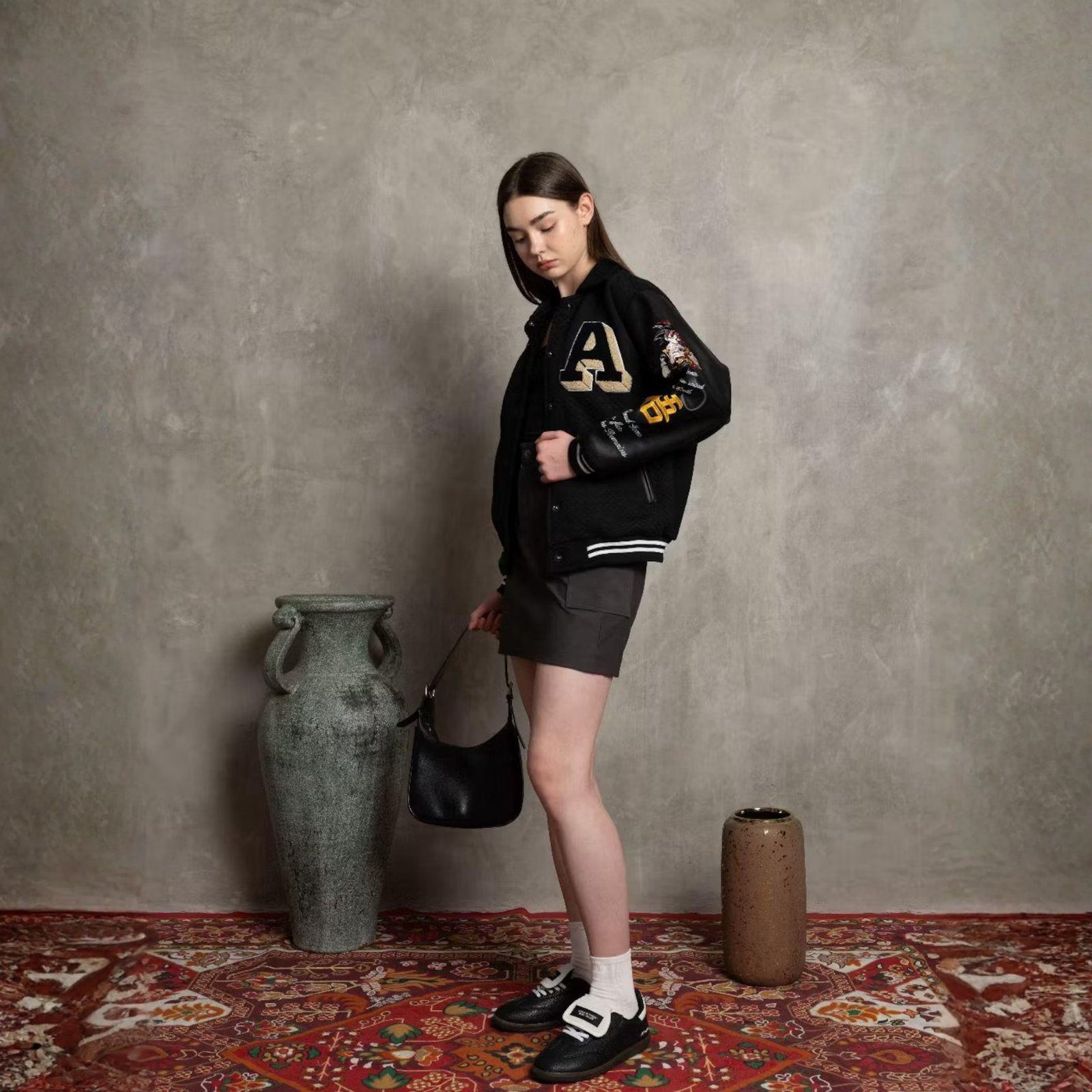 Goku Akira Dragon Ball Embroidered Anime Bomber Jacket