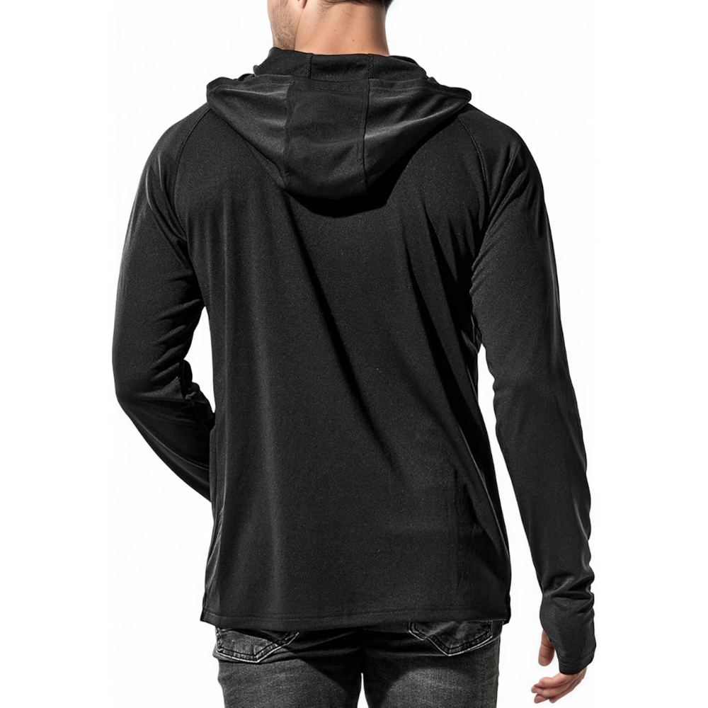 Mens UPF 50 Plus Sun Protection Long Sleeve Hoodie