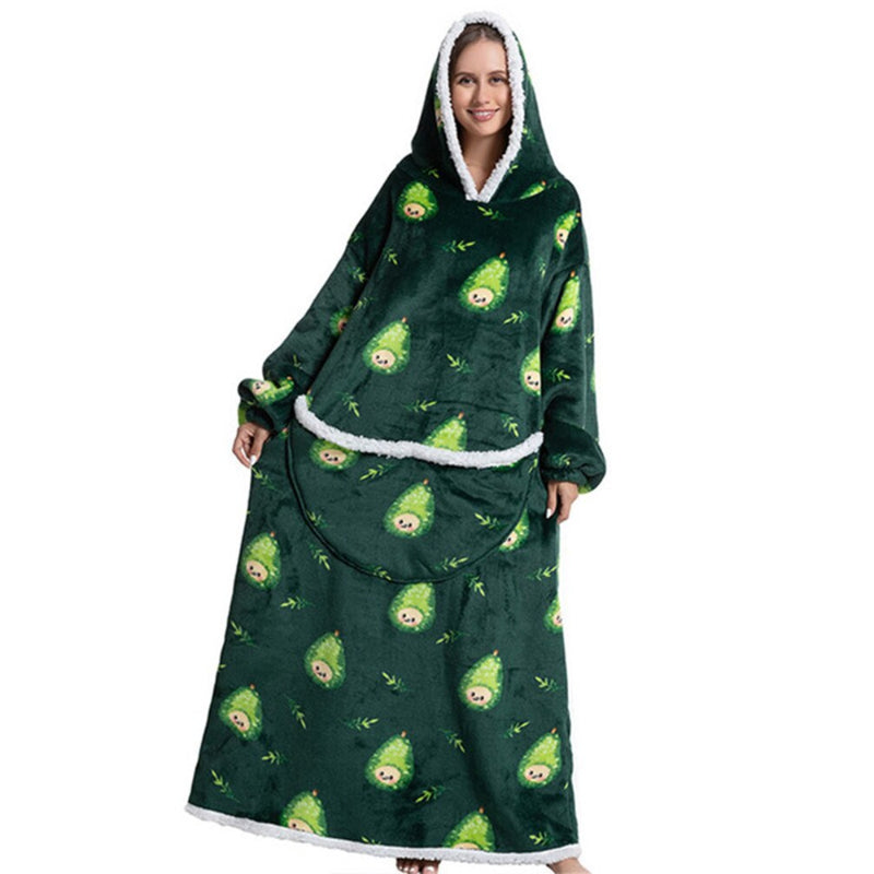 Oversized Printed Large Hoodie Wearable Blanket For Winter-Soco Hoodie