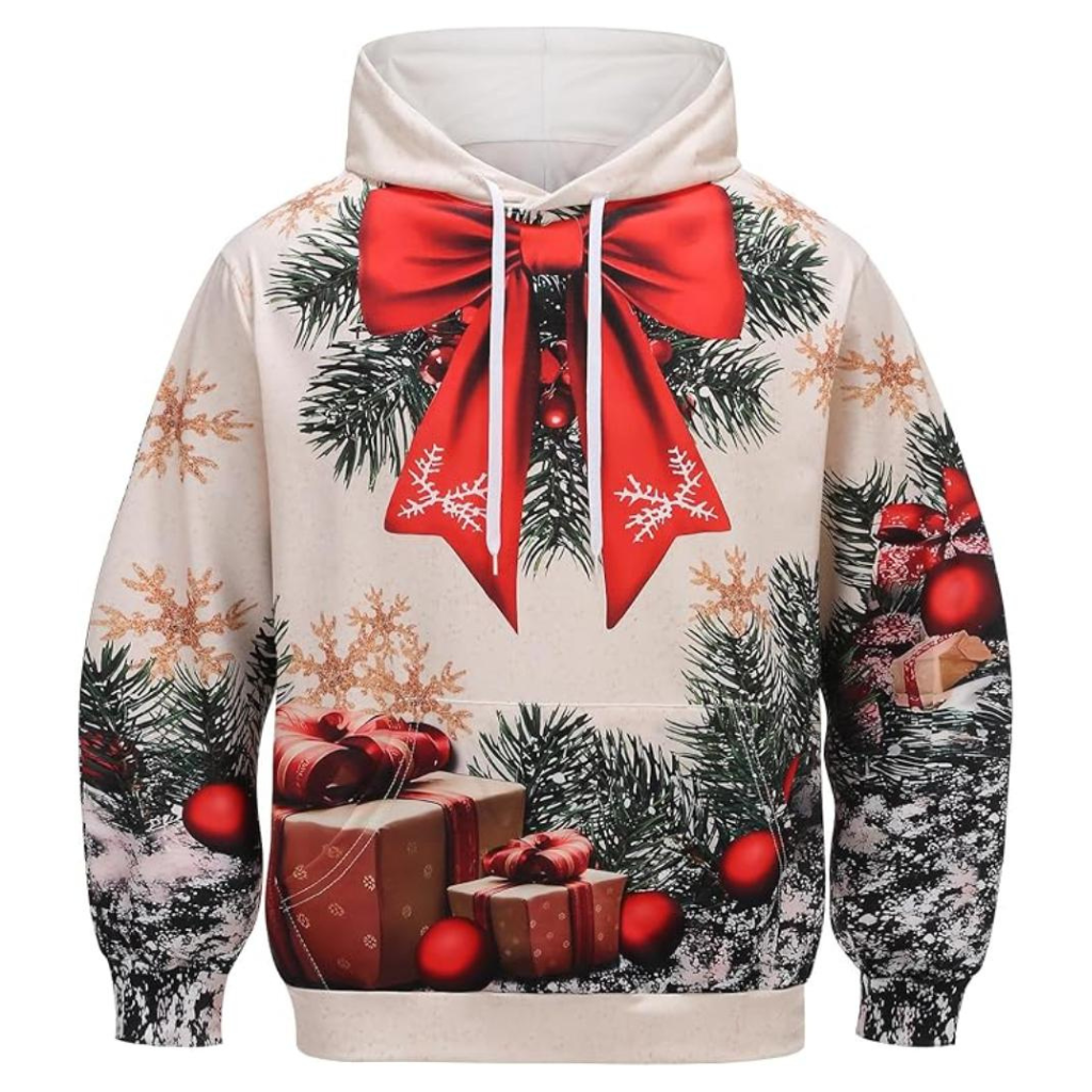 Christmas All Over Print 3D Pullover Hoodie With Pocket