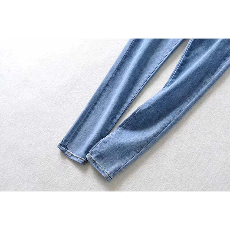 High Waist Slim Pencil Denim Pant-Soco Hoodie