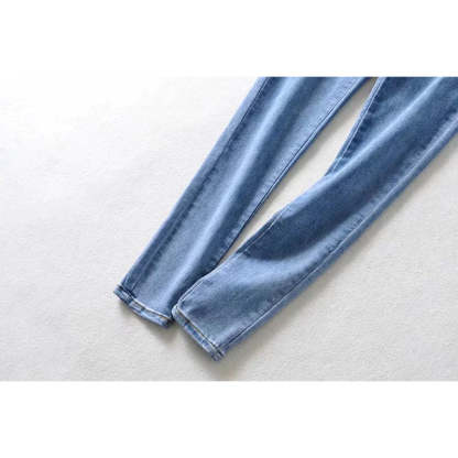 High Waist Slim Pencil Denim Pant-Soco Hoodie