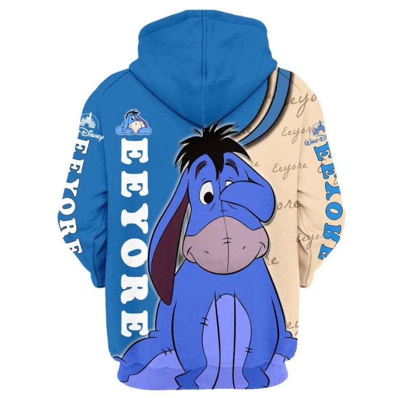Eeyore Donkey Zip Up Hoodie
