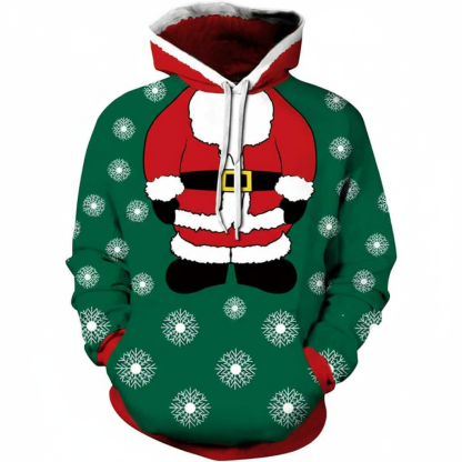 Funny Santa Claus All Over Print Hoodie