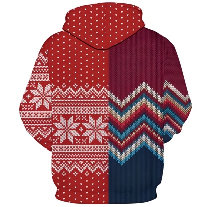 Santa Claus Funny Christmas Novelty Fashion Pullover Hoodies With Pockets