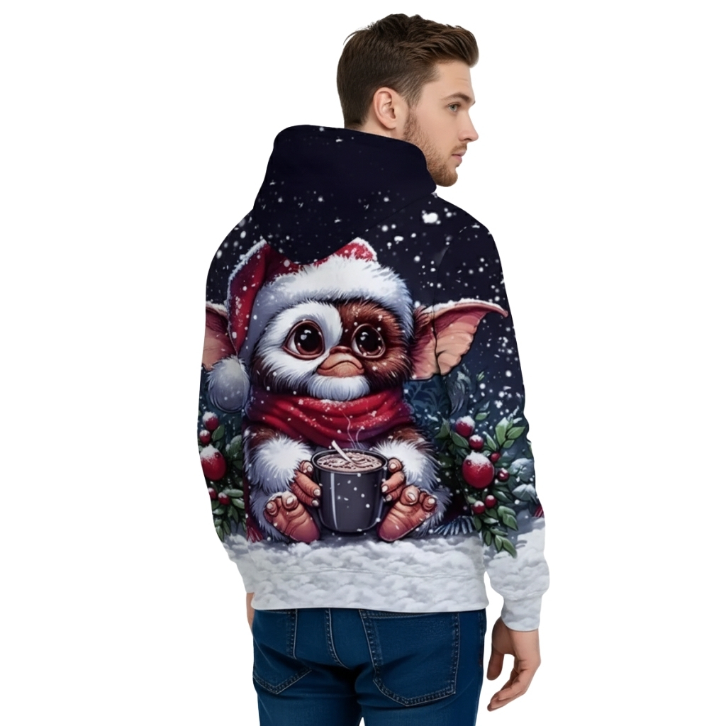 Casual 3D Cartoon Printed Hoodie For Men