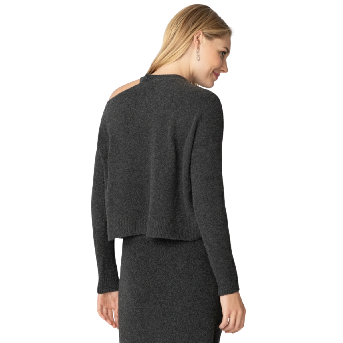 Cutout Sweater with Studded Detail for Women