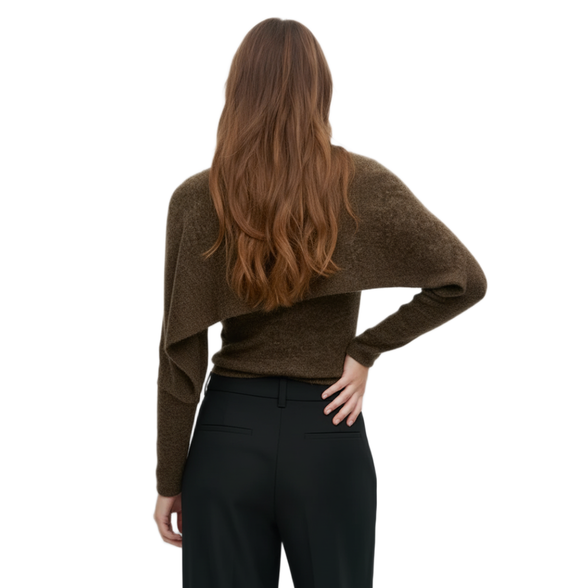 Knitted Cape Top for Women