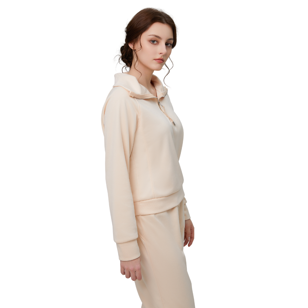 Solid Color Loungewear Set For Women-Soco Hoodie