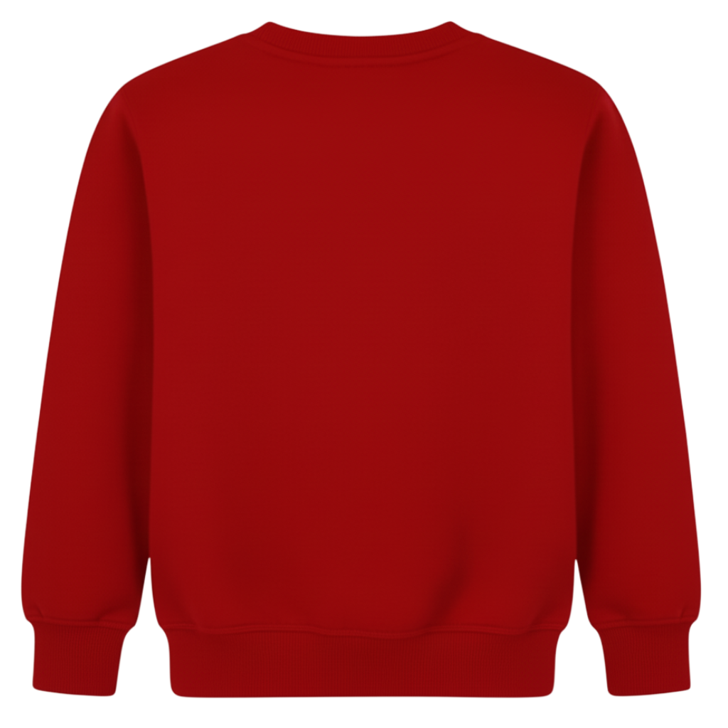 Warm Fleece Sweatshirt With Christmas Construction Cars Print For Boys