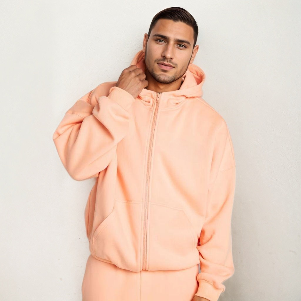 Pastel Oversized Zip Hoodie