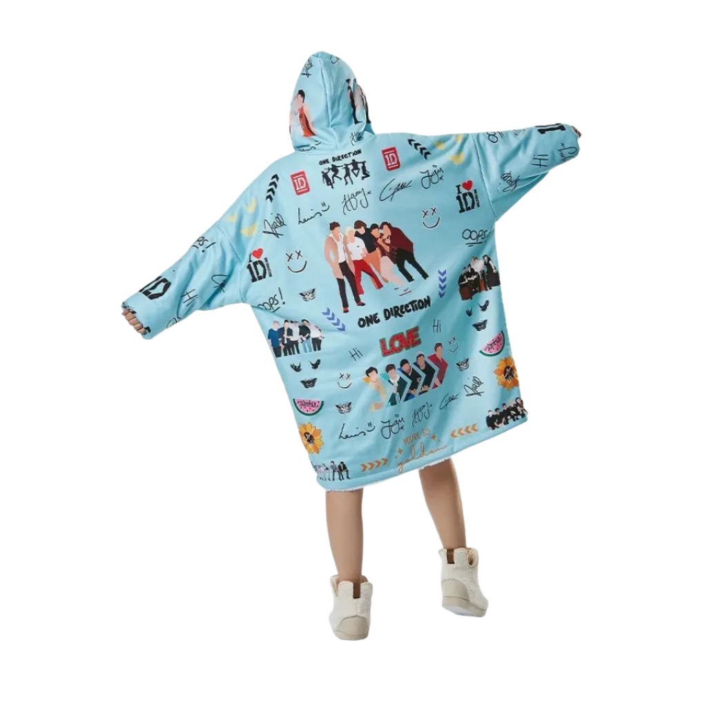 One Direction Printed Oversized Hoodie Blanket