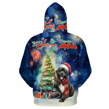 Christmas Santa Dog Holiday Hoodie